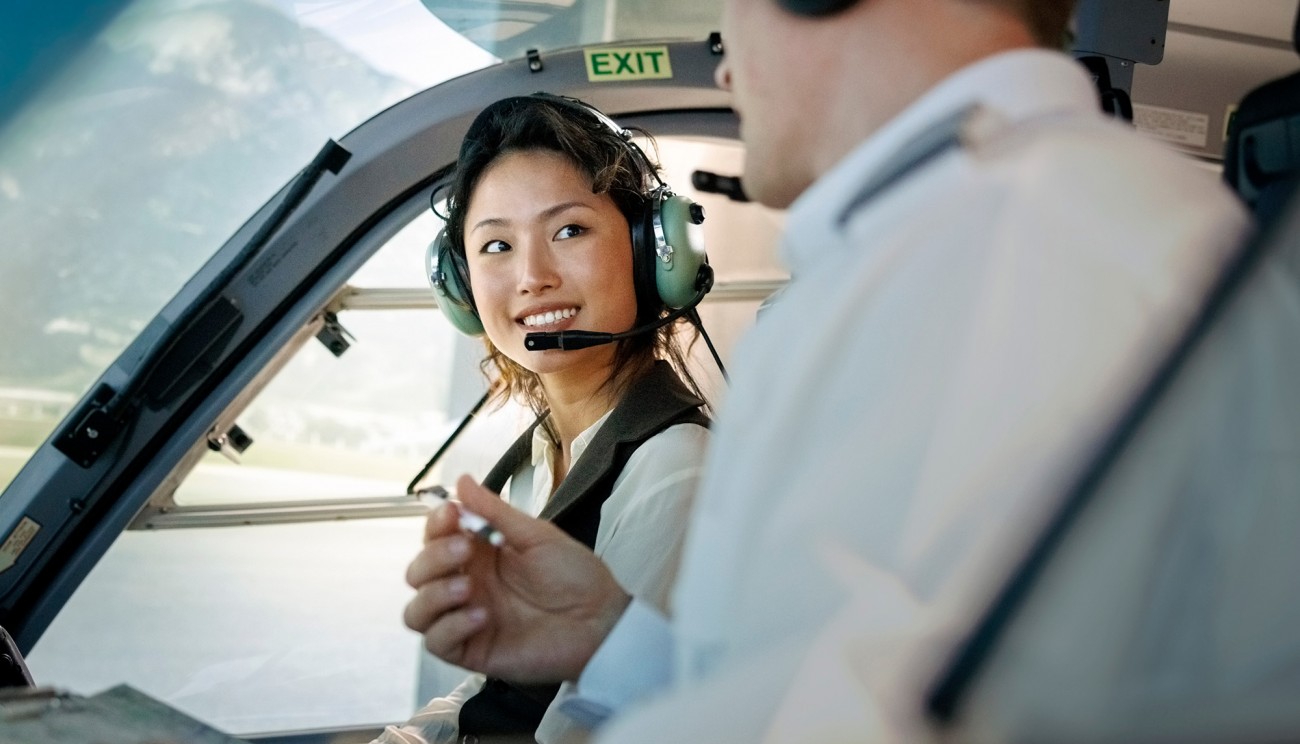 pilot and copilot talking